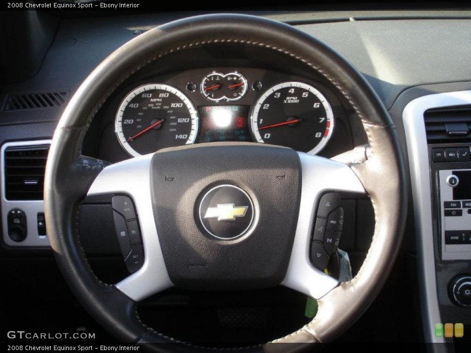 Ebony Interior Steering Wheel for the 2008 Chevrolet Equinox Sport #41892674