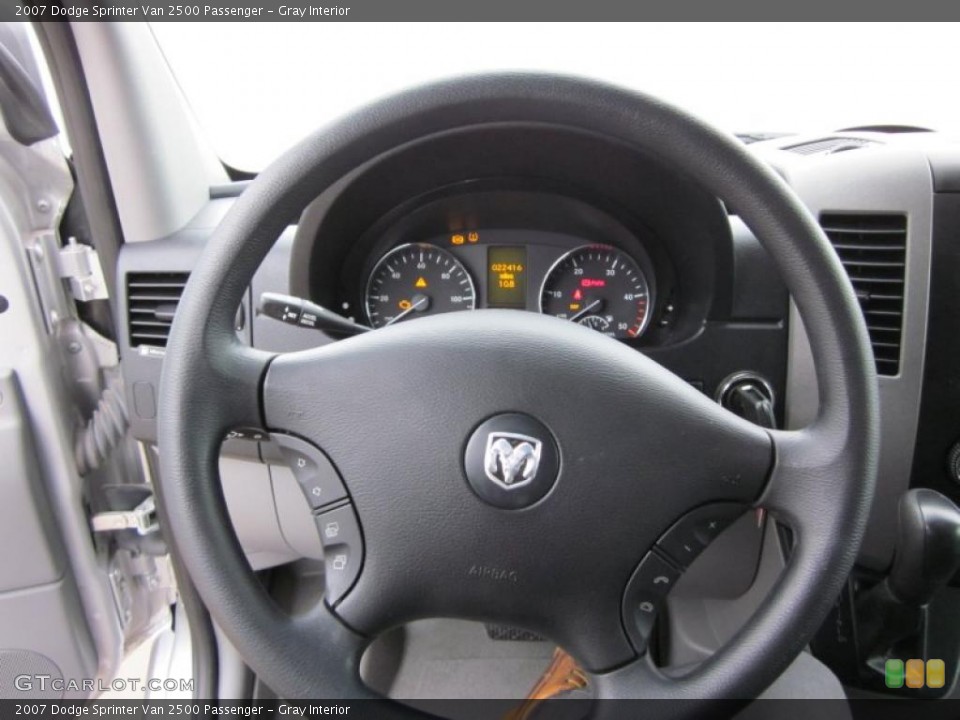 Gray Interior Steering Wheel for the 2007 Dodge Sprinter Van 2500 Passenger #41895316