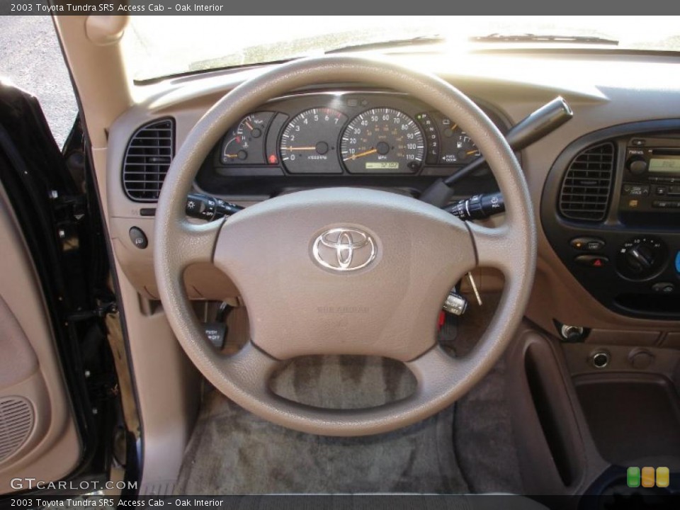 Oak Interior Steering Wheel for the 2003 Toyota Tundra SR5 Access Cab #41895468