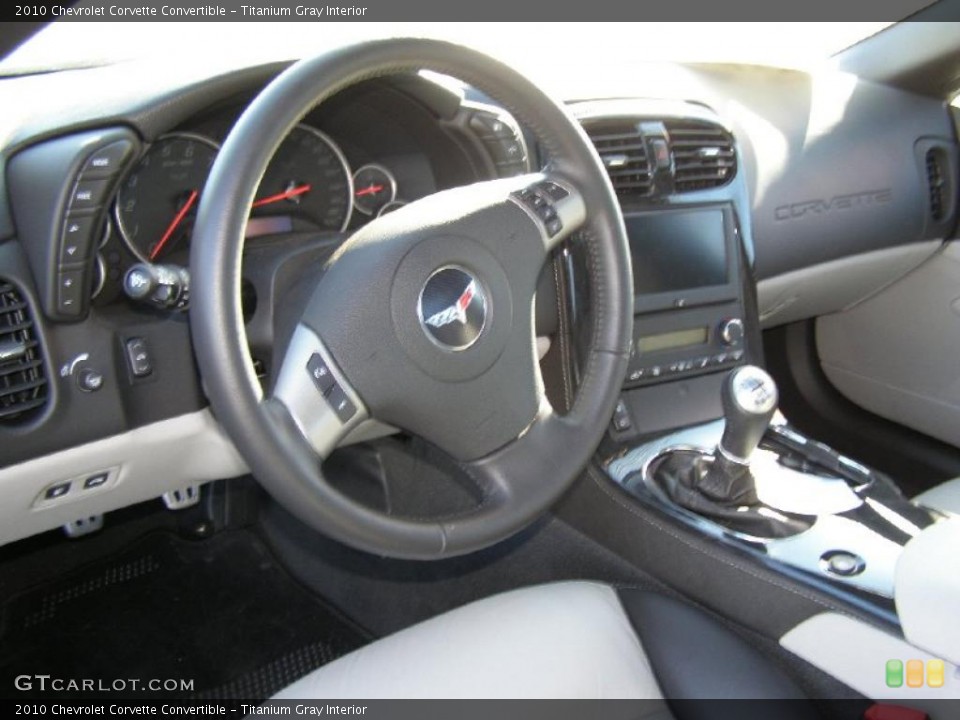 Titanium Gray Interior Prime Interior for the 2010 Chevrolet Corvette Convertible #41895904
