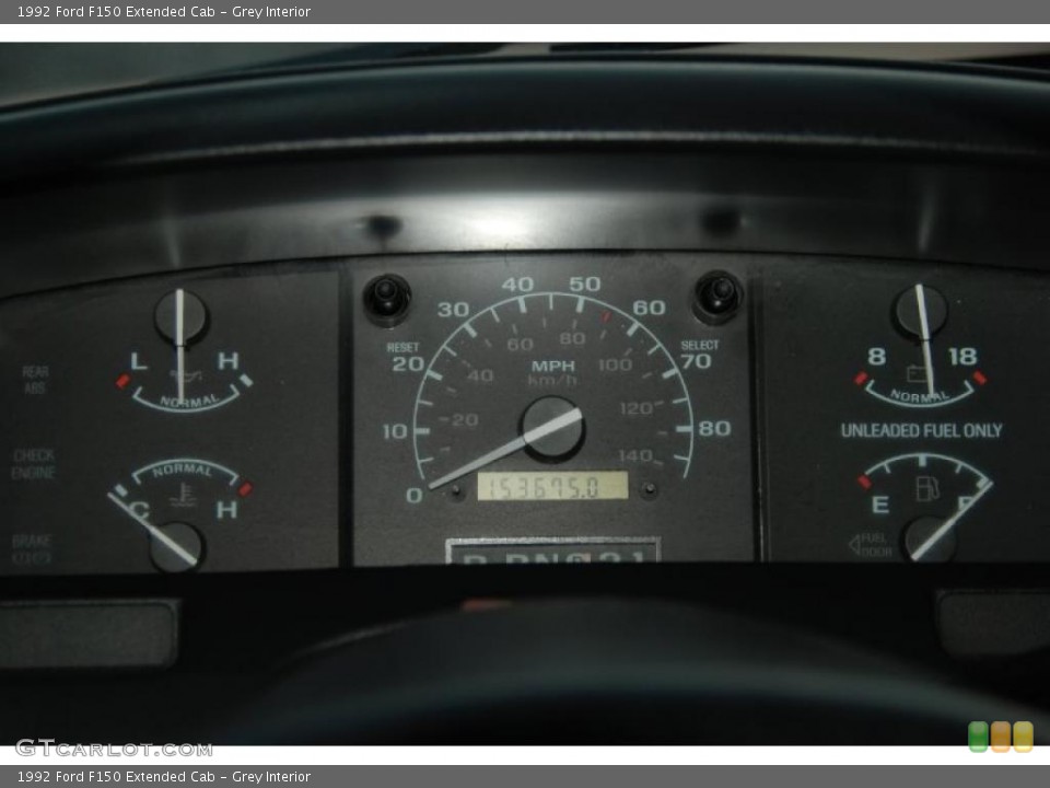 Grey Interior Gauges for the 1992 Ford F150 Extended Cab #41896072