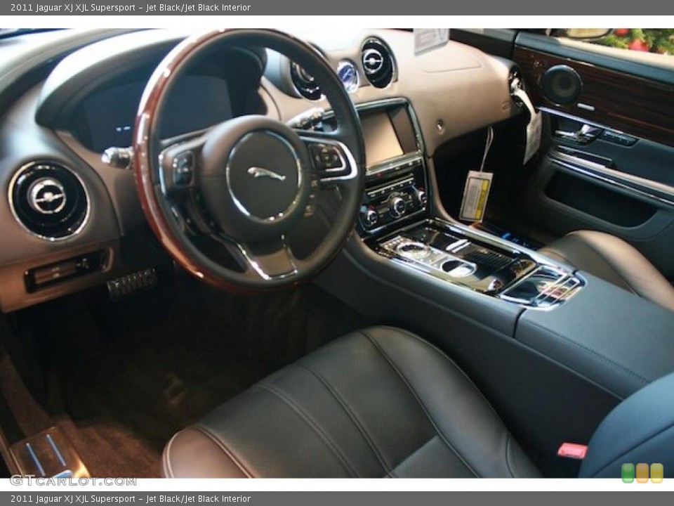 Jet Black/Jet Black Interior Prime Interior for the 2011 Jaguar XJ XJL Supersport #41896844