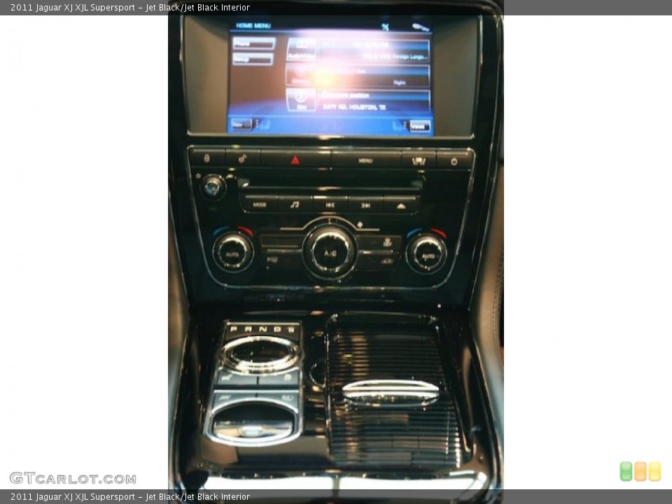 Jet Black/Jet Black Interior Controls for the 2011 Jaguar XJ XJL Supersport #41896888