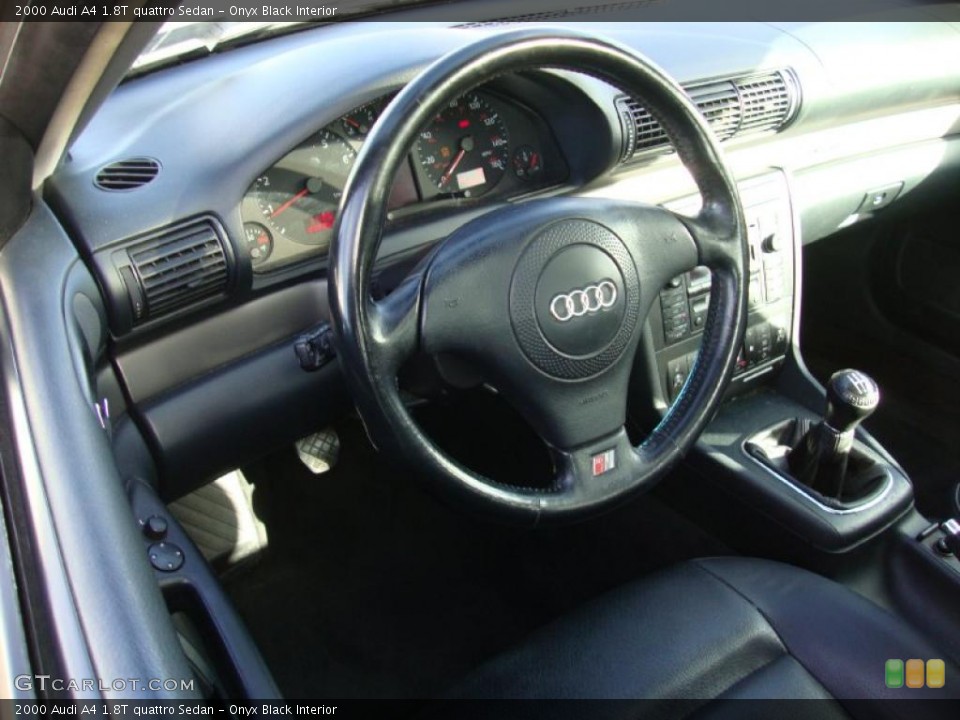 Onyx Black Interior Steering Wheel for the 2000 Audi A4 1.8T quattro Sedan #41897168