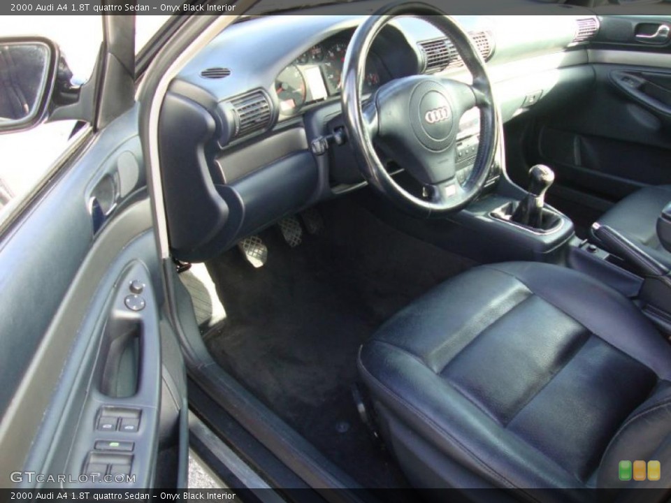 Onyx Black Interior Prime Interior for the 2000 Audi A4 1.8T quattro Sedan #41897184