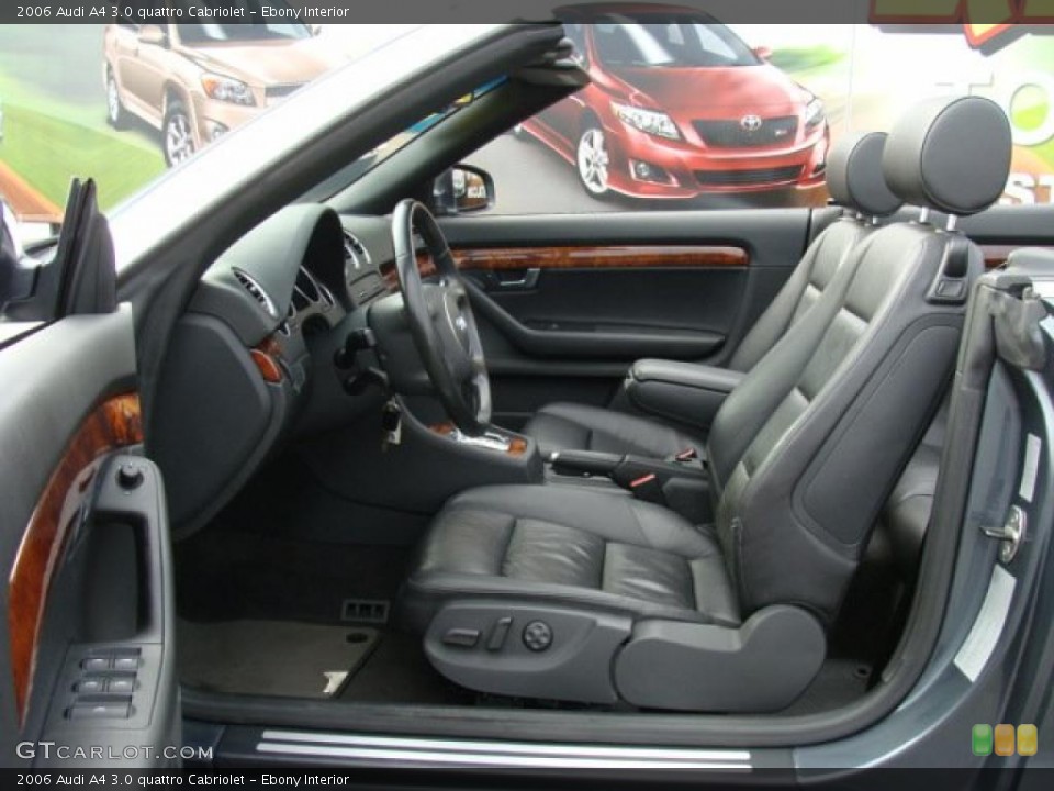 Ebony Interior Photo for the 2006 Audi A4 3.0 quattro Cabriolet #41897328