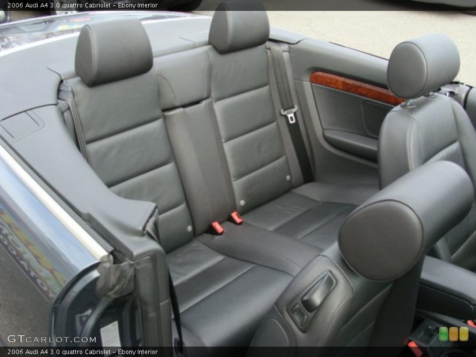 Ebony Interior Photo for the 2006 Audi A4 3.0 quattro Cabriolet #41897400