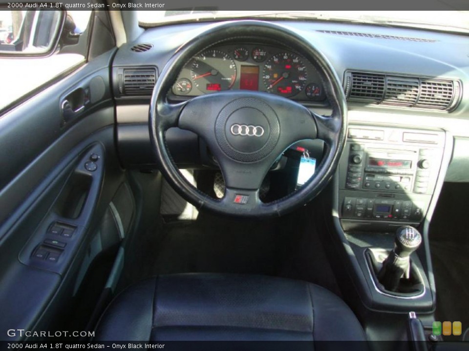 Onyx Black Interior Steering Wheel for the 2000 Audi A4 1.8T quattro Sedan #41897452