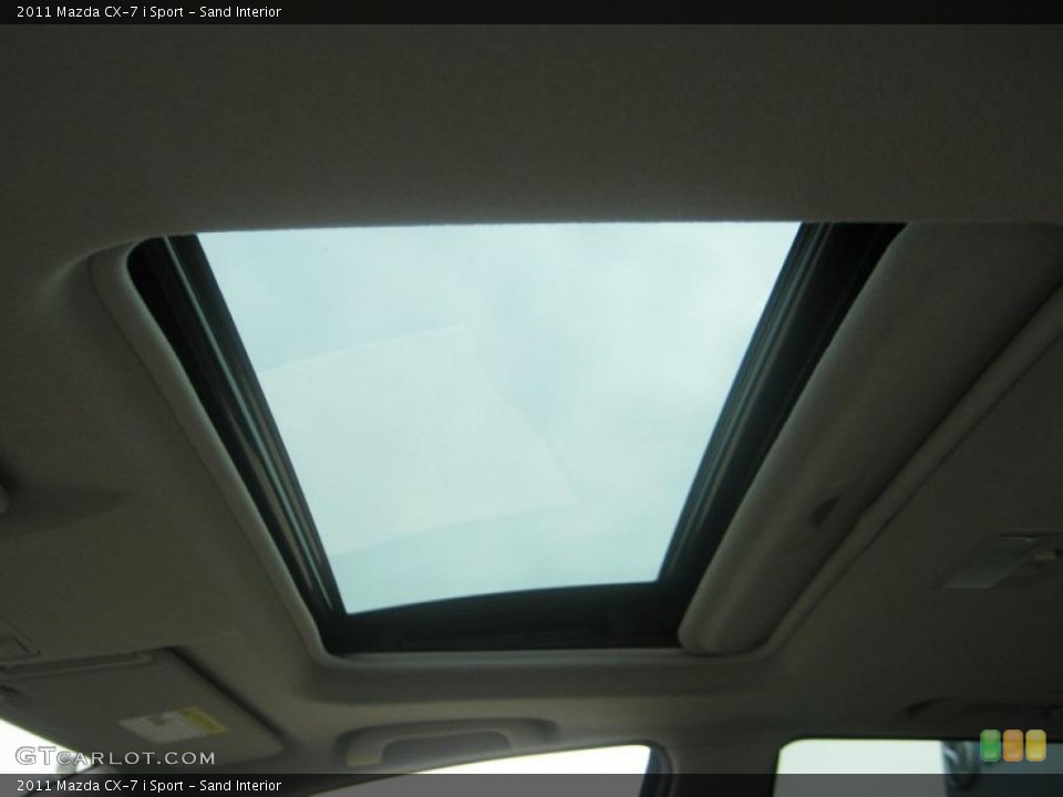 Sand Interior Sunroof for the 2011 Mazda CX-7 i Sport #41899572