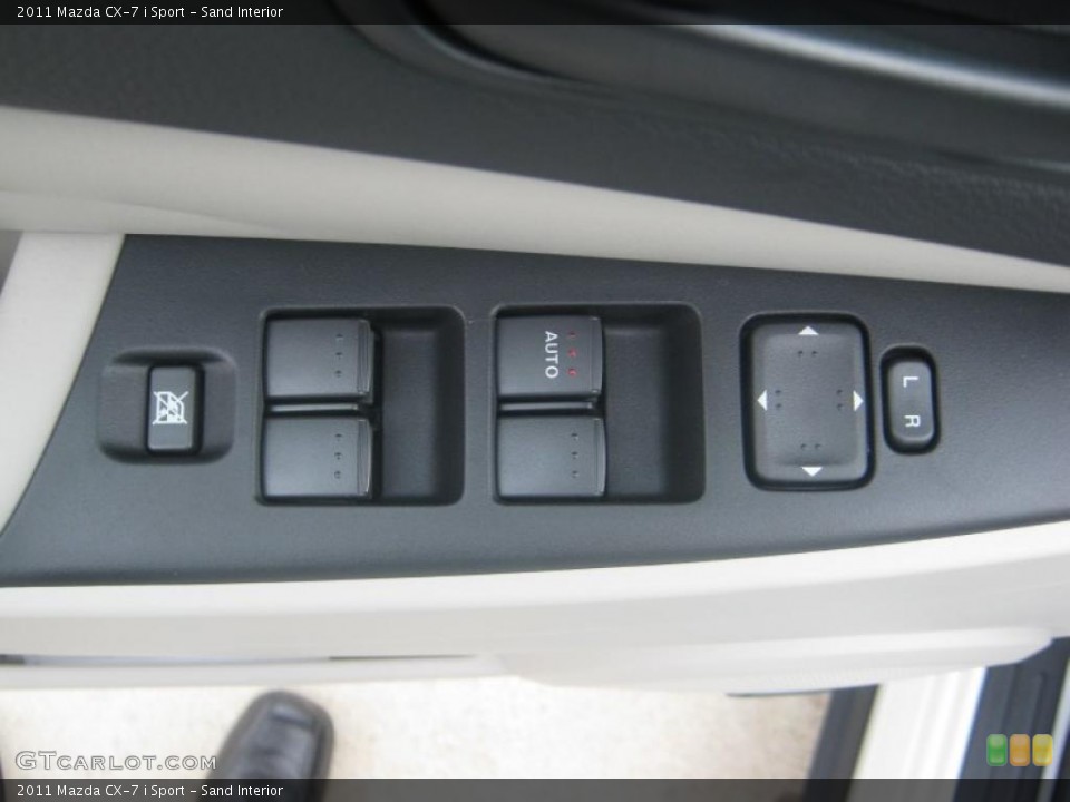 Sand Interior Controls for the 2011 Mazda CX-7 i Sport #41899628