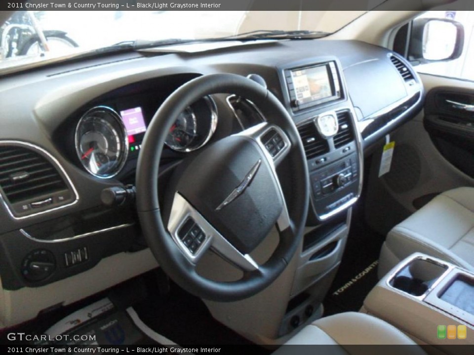 Black/Light Graystone Interior Prime Interior for the 2011 Chrysler Town & Country Touring - L #41903636