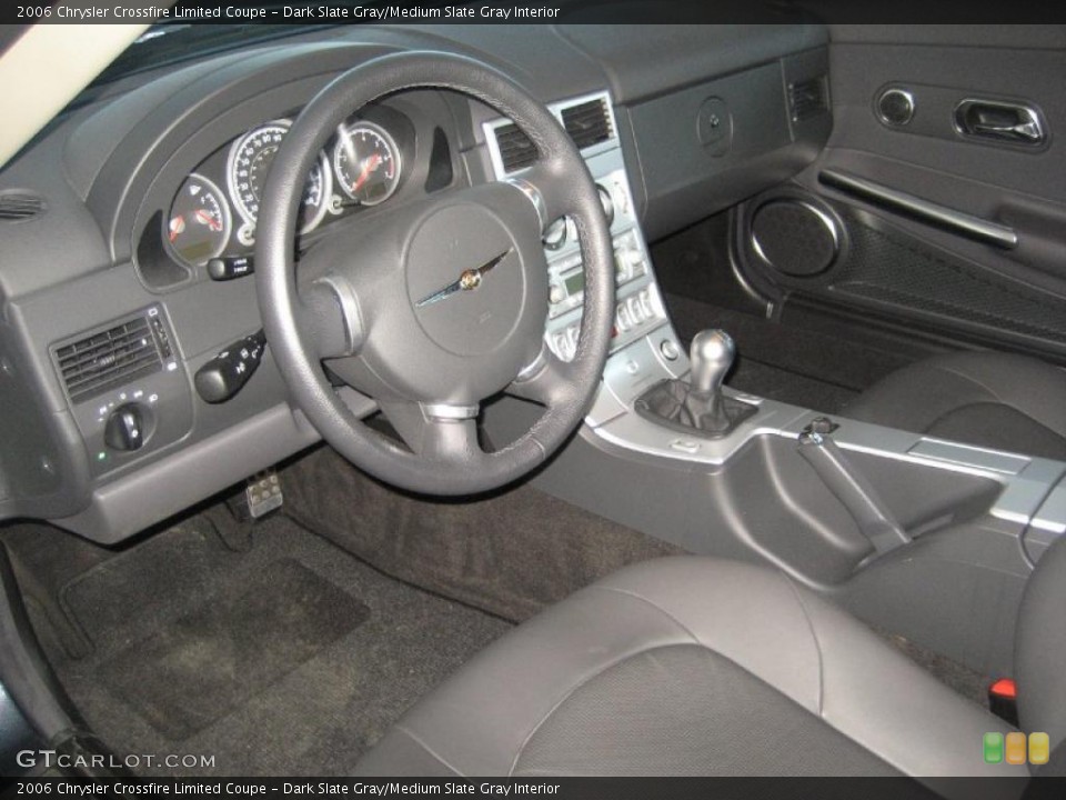Dark Slate Gray/Medium Slate Gray Interior Prime Interior for the 2006 Chrysler Crossfire Limited Coupe #41904936