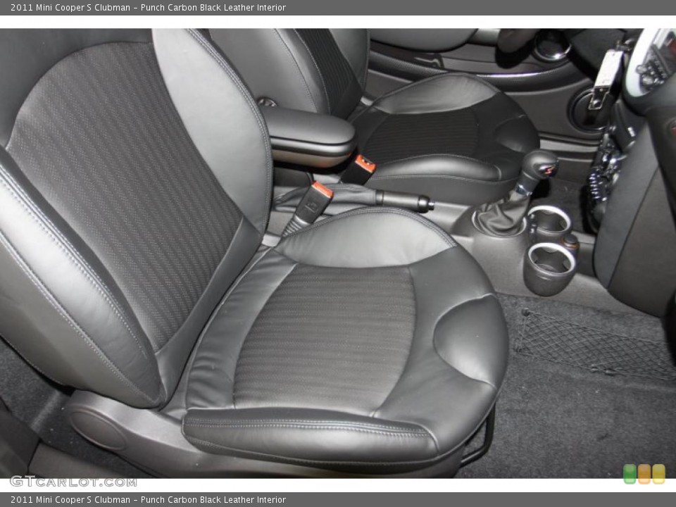 Punch Carbon Black Leather Interior Photo for the 2011 Mini Cooper S Clubman #41906268