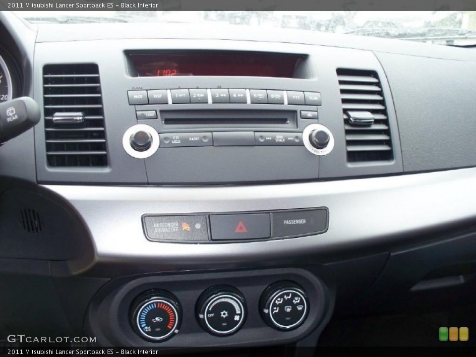 Black Interior Controls for the 2011 Mitsubishi Lancer Sportback ES #41914021