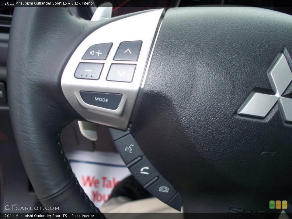 Black Interior Controls for the 2011 Mitsubishi Outlander Sport ES #41914577