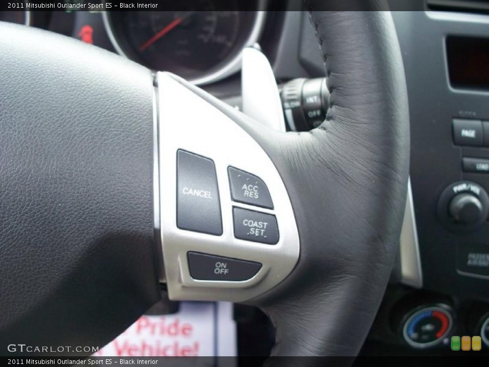 Black Interior Controls for the 2011 Mitsubishi Outlander Sport ES #41914597