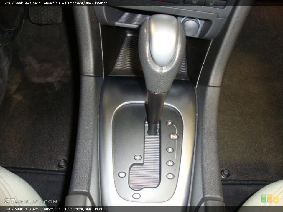 Parchment/Black Interior Transmission for the 2007 Saab 9-3 Aero Convertible #41916325
