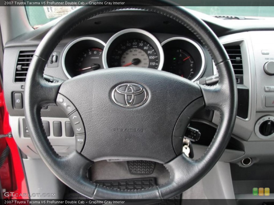 Graphite Gray Interior Steering Wheel for the 2007 Toyota Tacoma V6 PreRunner Double Cab #41924491