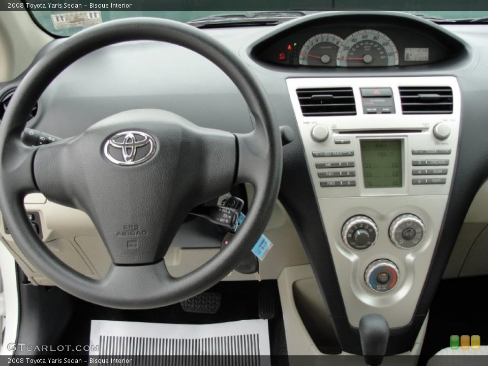 Bisque Interior Dashboard for the 2008 Toyota Yaris Sedan #41925111