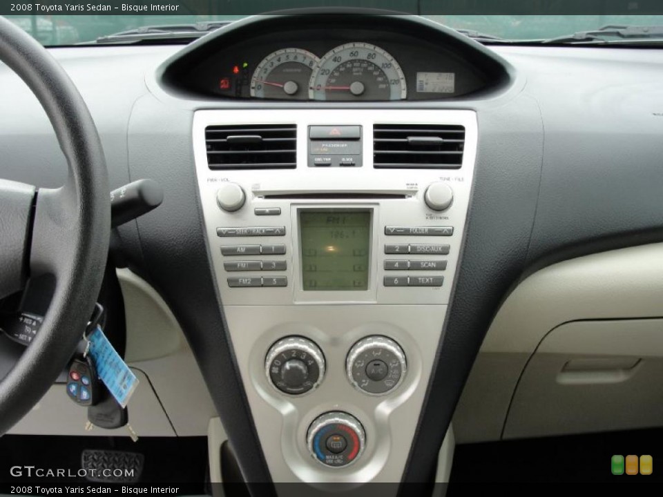 Bisque Interior Controls for the 2008 Toyota Yaris Sedan #41925127