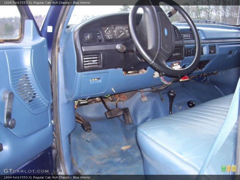 Blue Interior Photo for the 1994 Ford F350 XL Regular Cab 4x4 Chassis #41925283
