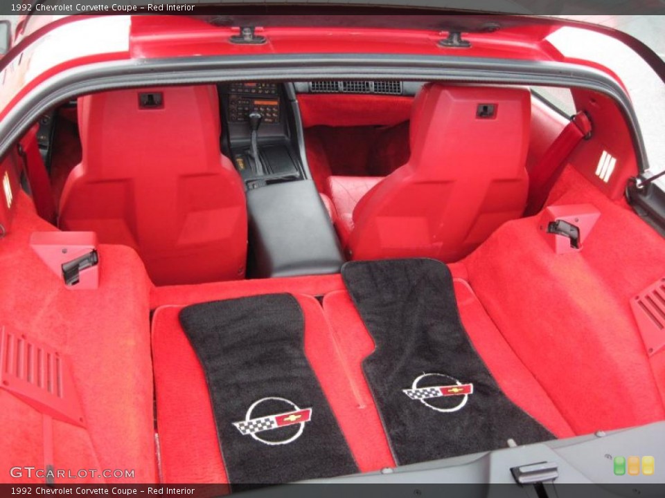 Red Interior Trunk for the 1992 Chevrolet Corvette Coupe #41926071