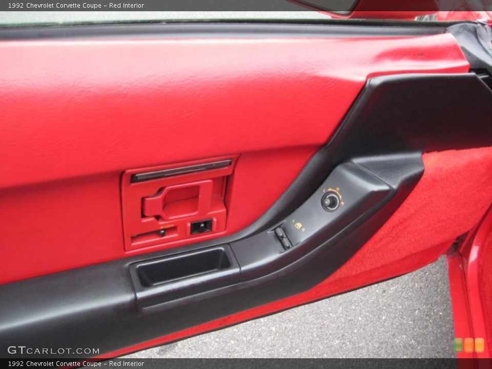 Red Interior Door Panel for the 1992 Chevrolet Corvette Coupe #41926227