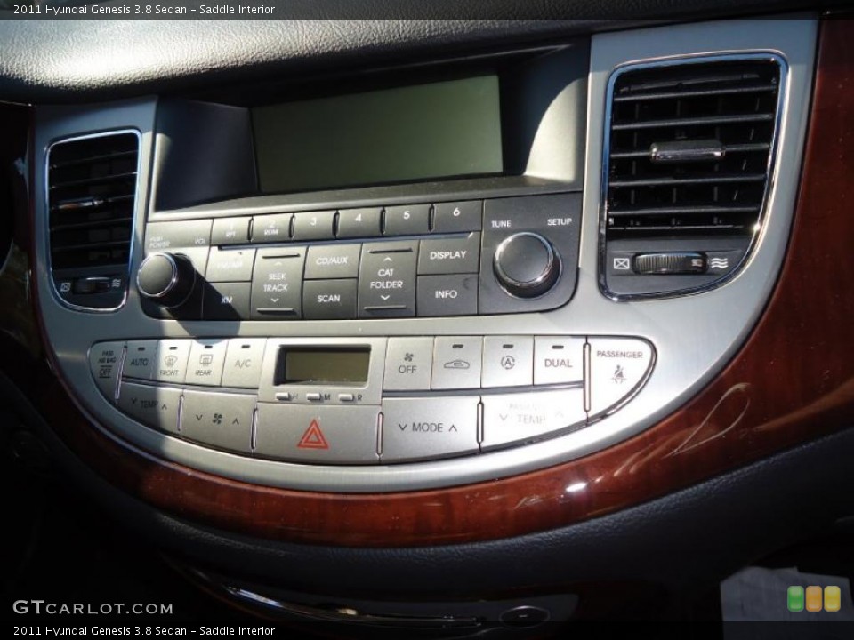 Saddle Interior Controls for the 2011 Hyundai Genesis 3.8 Sedan #41926719