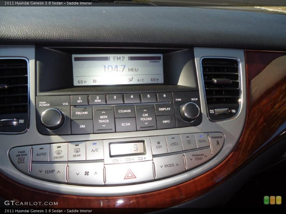 Saddle Interior Controls for the 2011 Hyundai Genesis 3.8 Sedan #41926771