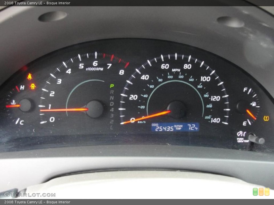 Bisque Interior Gauges for the 2008 Toyota Camry LE #41926819