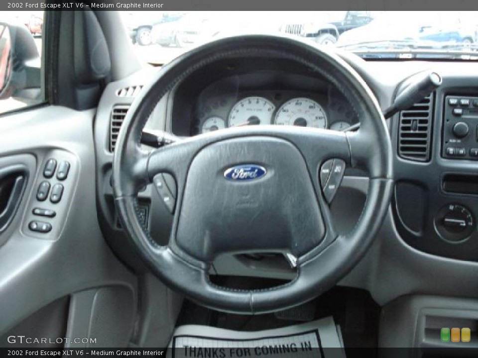 Medium Graphite Interior Steering Wheel for the 2002 Ford Escape XLT V6 #41927896