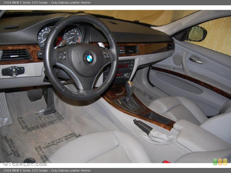 Grey Dakota Leather Interior Prime Interior for the 2009 BMW 3 Series 335i Sedan #41930304