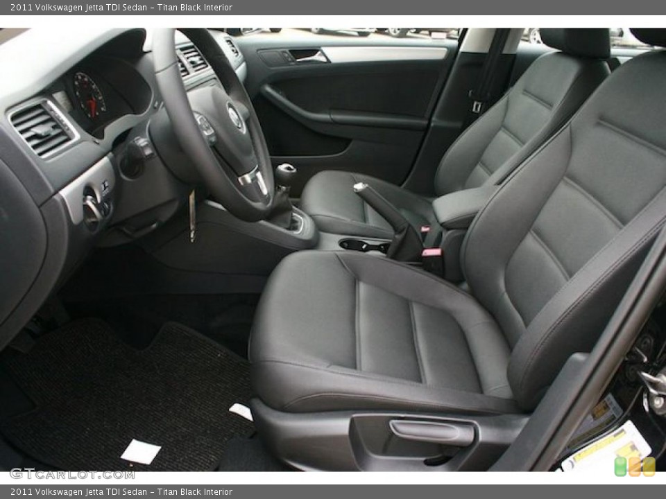 Titan Black Interior Photo for the 2011 Volkswagen Jetta TDI Sedan #41930900