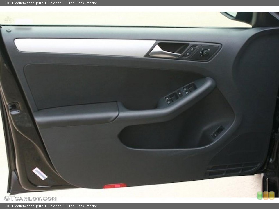 Titan Black Interior Door Panel for the 2011 Volkswagen Jetta TDI Sedan #41931004