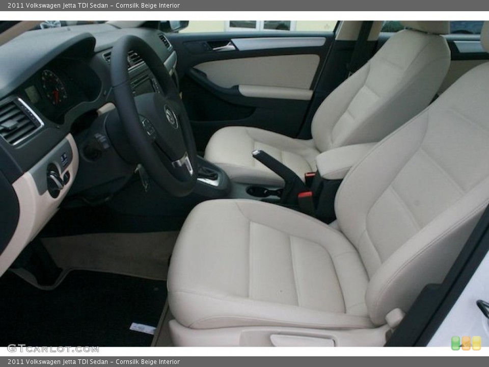 Cornsilk Beige Interior Photo for the 2011 Volkswagen Jetta TDI Sedan #41931080