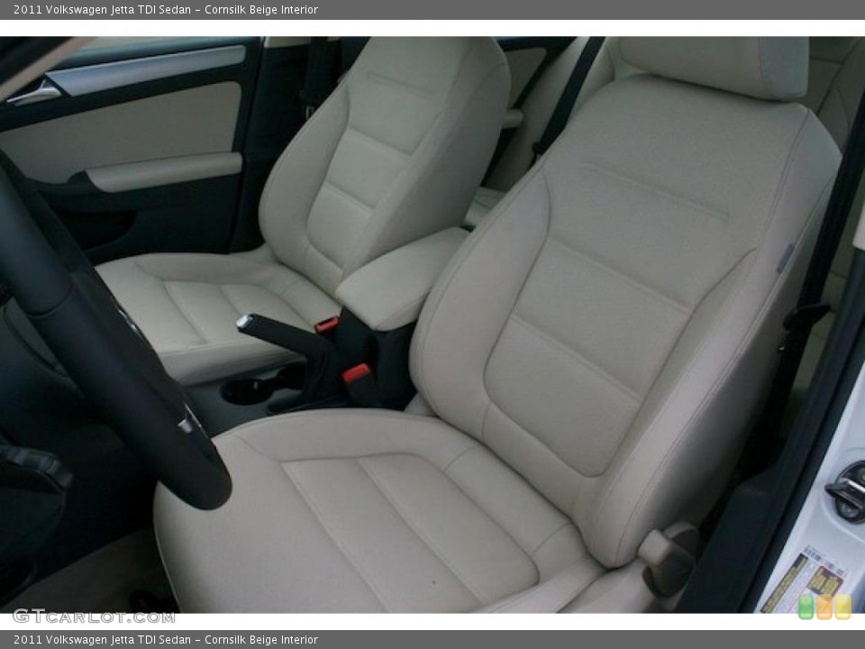 Cornsilk Beige Interior Photo for the 2011 Volkswagen Jetta TDI Sedan #41931144