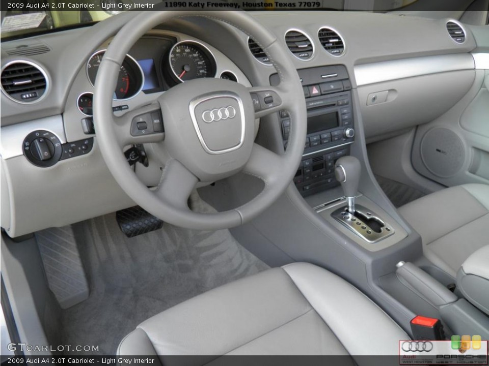 Light Grey Interior Prime Interior for the 2009 Audi A4 2.0T Cabriolet #41931940