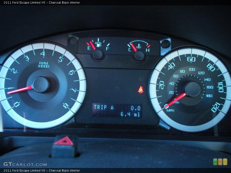 Charcoal Black Interior Gauges for the 2011 Ford Escape Limited V6 #41935530