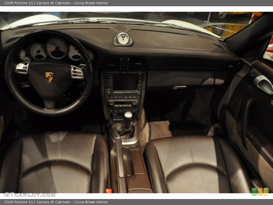 Cocoa Brown Interior Photo for the 2008 Porsche 911 Carrera 4S Cabriolet #41938208