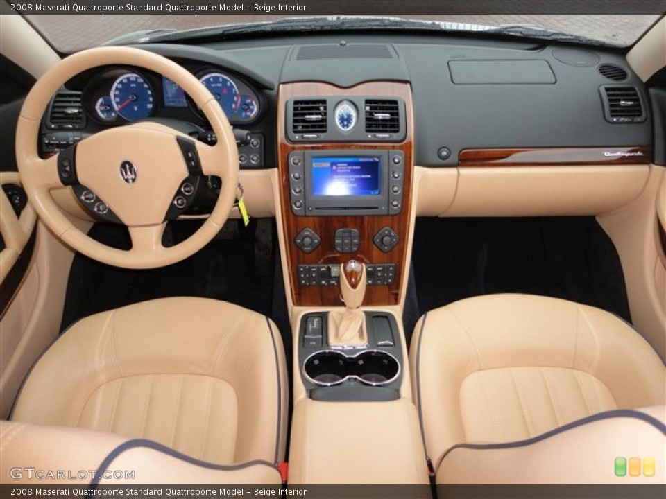 Beige Interior Dashboard for the 2008 Maserati Quattroporte  #41938478