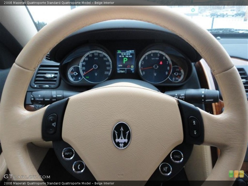 Beige Interior Steering Wheel for the 2008 Maserati Quattroporte  #41938494