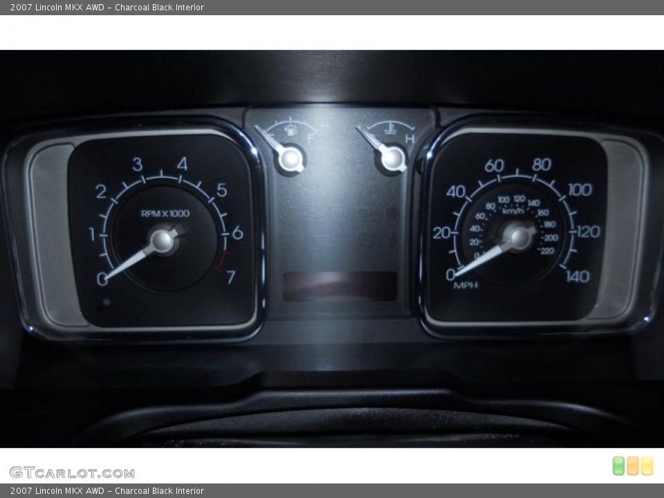 Charcoal Black Interior Gauges for the 2007 Lincoln MKX AWD #41938634