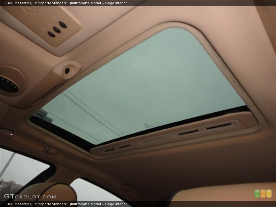 Beige Interior Sunroof for the 2008 Maserati Quattroporte  #41938646