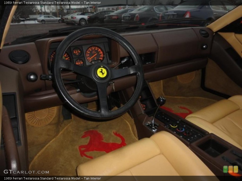 Tan 1989 Ferrari Testarossa Interiors