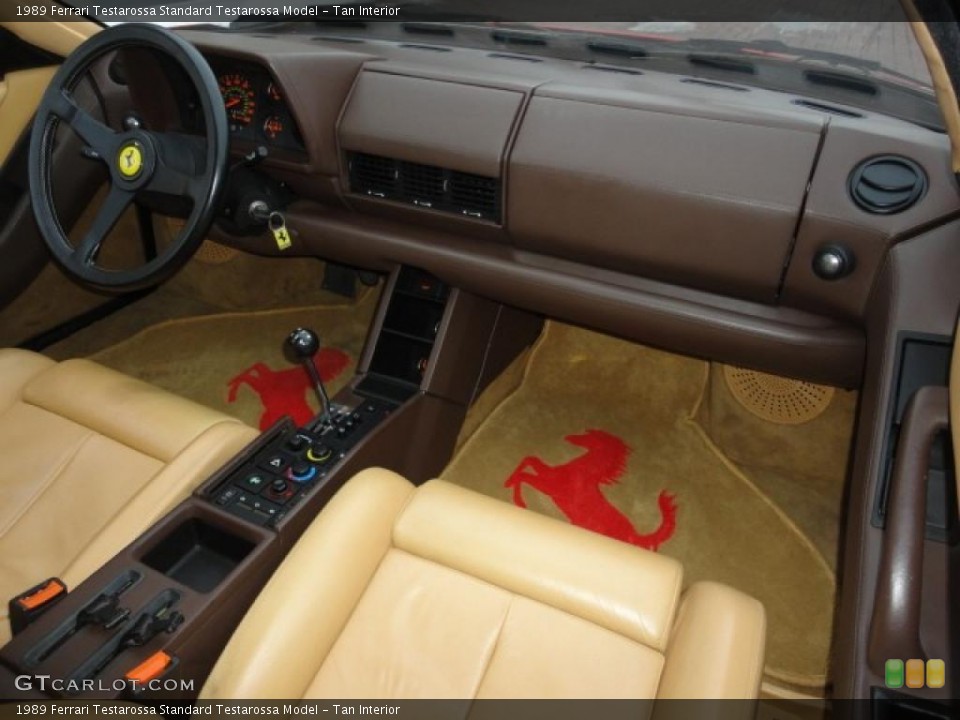 Tan Interior Dashboard for the 1989 Ferrari Testarossa  #41939226