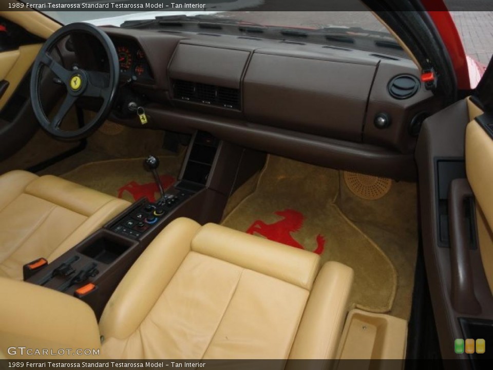 Tan Interior Dashboard for the 1989 Ferrari Testarossa  #41939239