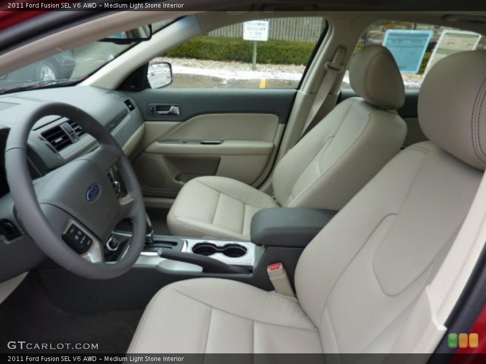 Medium Light Stone Interior Photo for the 2011 Ford Fusion SEL V6 AWD #41945234