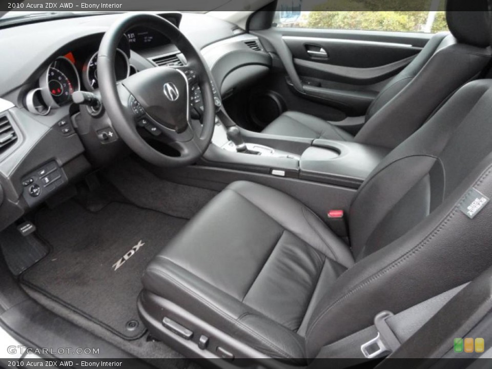 Ebony Interior Prime Interior for the 2010 Acura ZDX AWD #41945570