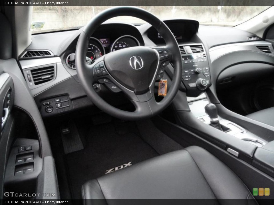 Ebony Interior Dashboard for the 2010 Acura ZDX AWD #41945586