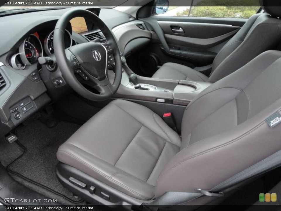 Sumatra Interior Prime Interior for the 2010 Acura ZDX AWD Technology #41946434
